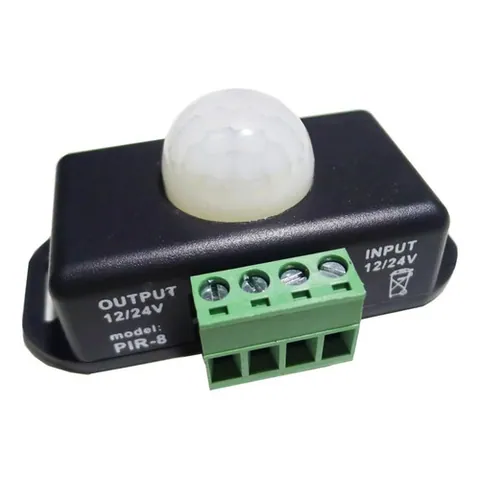 Sensor Pir Infrarrojo Fácil De Instalar Negro