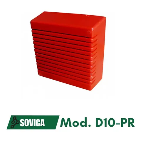 Alarma Sovica D10-pr 10w Cubierta Roja Rojo