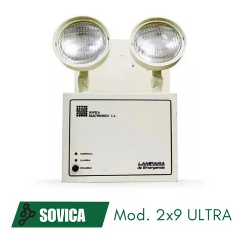 Lámpara De Emergencia Sovica 2x9 Ultra 2 Faros
