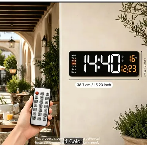 Reloj Digital Cronometro Oficina Bancos Gimnacio Comercios* Negro