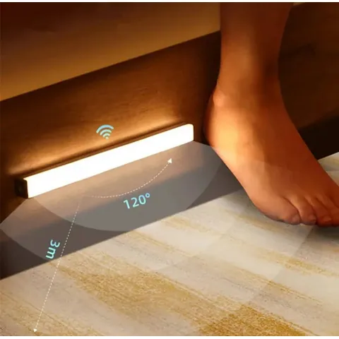 Lámpara Led Con Sensor De Movimiento Decenas De Usos Hogar * Blanco