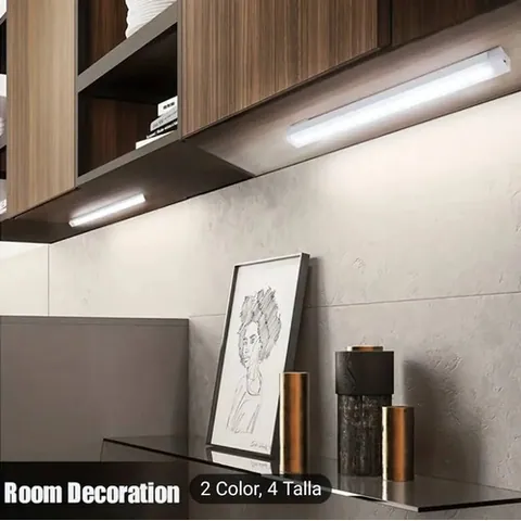 Lámpara Led Magnética Con Sensor De Movimiento Y 3 Tonos*