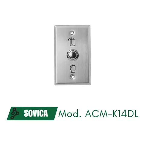 Pulsador De Apertura De Puerta, Cubierta De Acero Inoxidable Gris