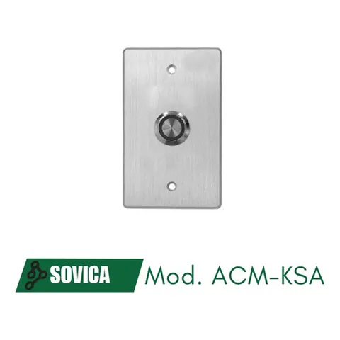 Pulsador De Apertura De Puerta Con Led Cubierta Acm - Ksa Gris