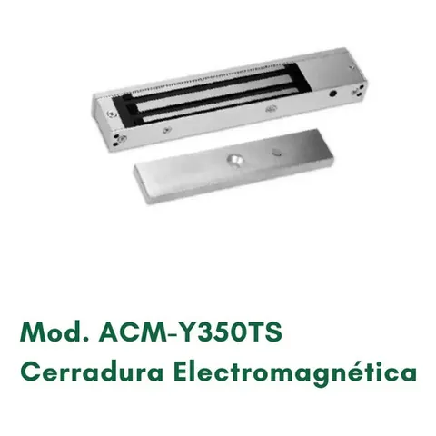 Cerradura Electromagnética 12 A 24 Vdc Con Sensor De Puerta Gris