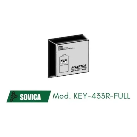 Receptor Inalambrico Key-433r Full Marca Sovica Nuevo Crema