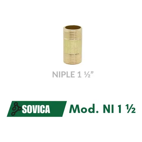 Niple De Bronce 1 1/2
