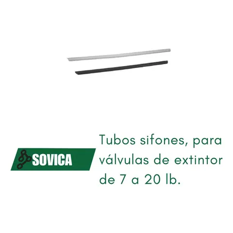 Tubo Sifón, Para Válvulas De Extintor, 20 Libras. Negro