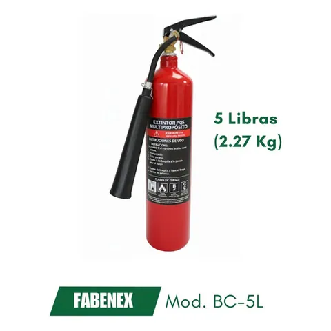 Extintor De Co2 Tipo Bc-5l / Bc-7l Cilindro De Hierro