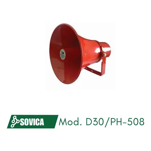 Difusor De Sonido Cónico De 30 Watt 8 Ohms. Rojo