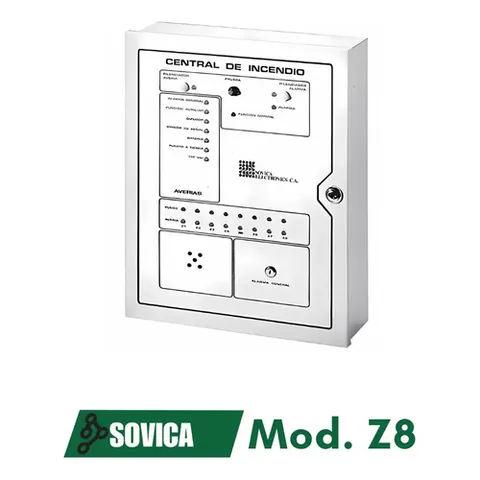 Central Contra Incendio De Z8 Zonas Marca Sovica C090 Beige