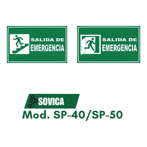 Señalización Plástica Mod Salida De Emergencia
