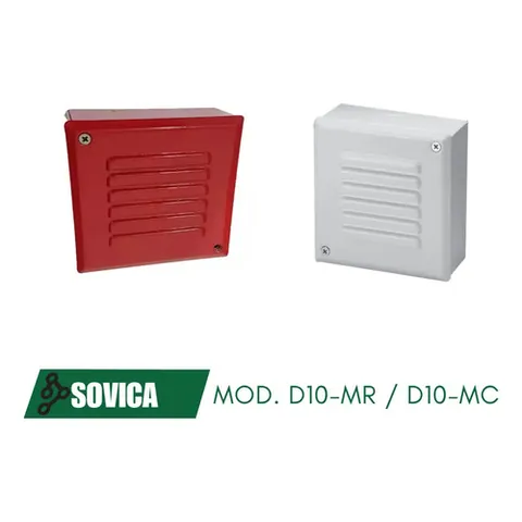 Caja Metálica Difusor De Sonido Para Sirena Alarma