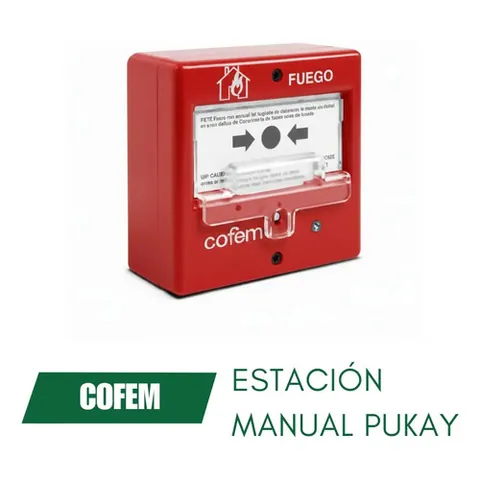 Pulsador Manual Alarma Incendios Pucay | Cofem Gris