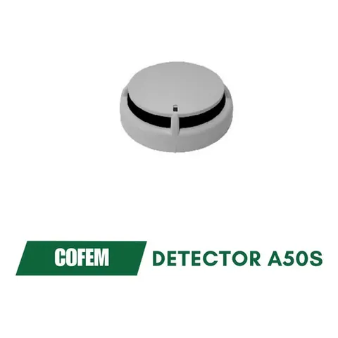 Detector Sensor Óptico De Humo De Bajo Perfi A50s Cofem Blanco