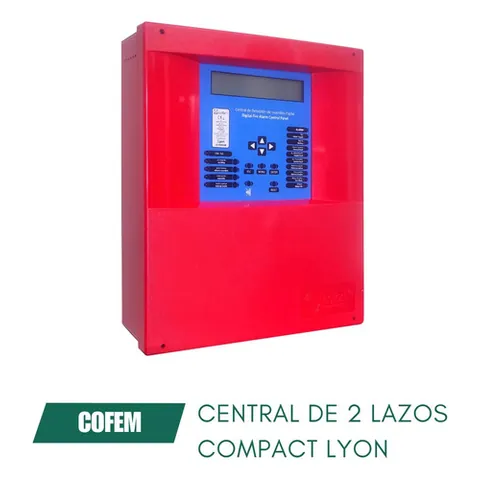 Central De Incendio De 2 Lazos Compact Lyon Gris