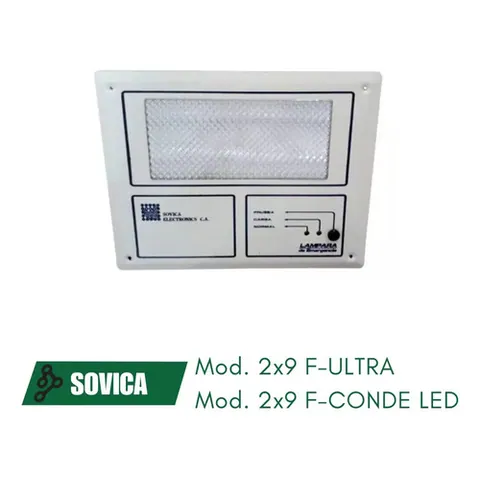 Frente De Lámpara De Emergencia Bombillos De Luz Blanca Leds Crema