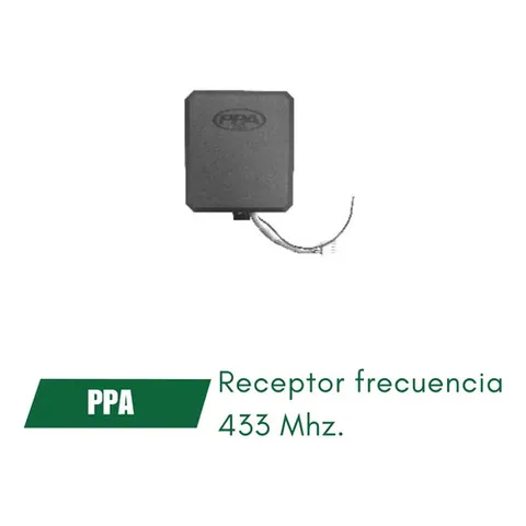 Receptor Marca Ppa, Frecuencia 433 Mhz Negro