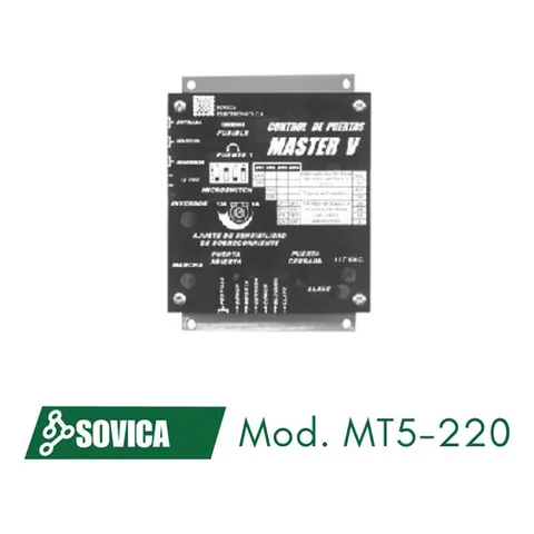Tarjeta Motor Porton Electrico Sovica Mt5-220