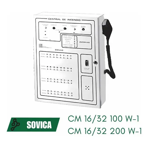 Central De Incendio Sovica 16 Zonas Cm 16 / 32 200 W - 1 Beige