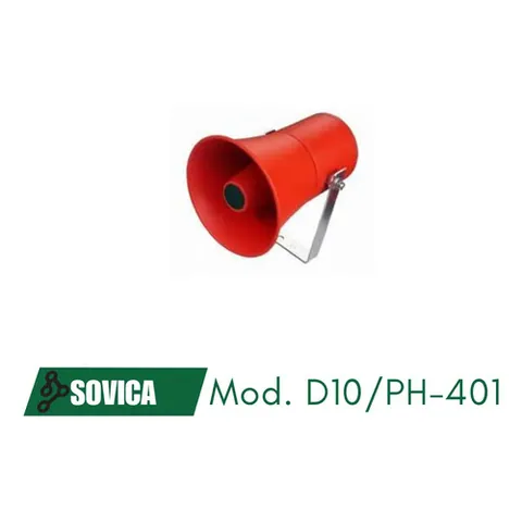 Difusor De Sonido Cónico De 10 Watt 8 Ohms. D10 Rojo