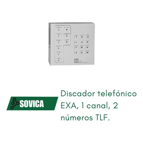 Discador Telefónico Exa, 1 Canal , 2 Números Telefónicos