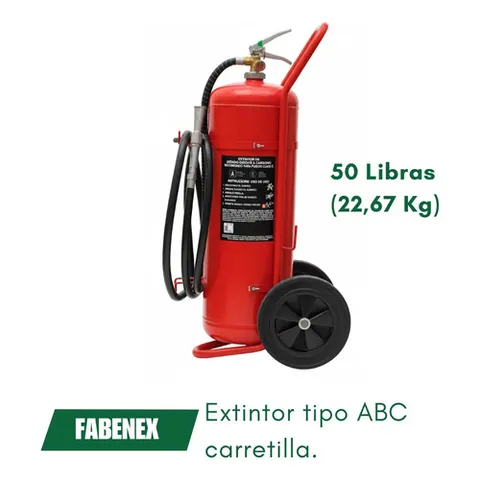 Extintor Fabenex Abc 50 Lb Polvo Abc Tradicional