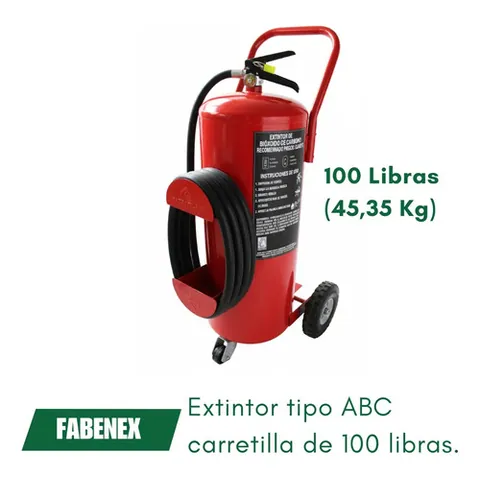 Extintor Fabenex Abc 100 Lb Polvo Abc Tradicional