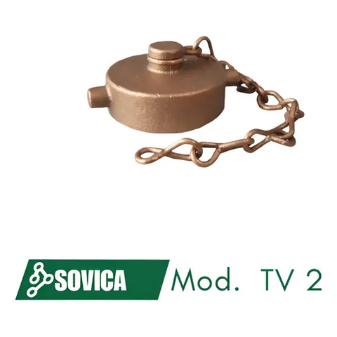 Tv 2: Tapa Para Válvula Hembra - Macho De 2 1/2.