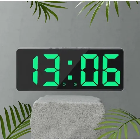 Reloj Digital Despertador Dos Alarmas Negro