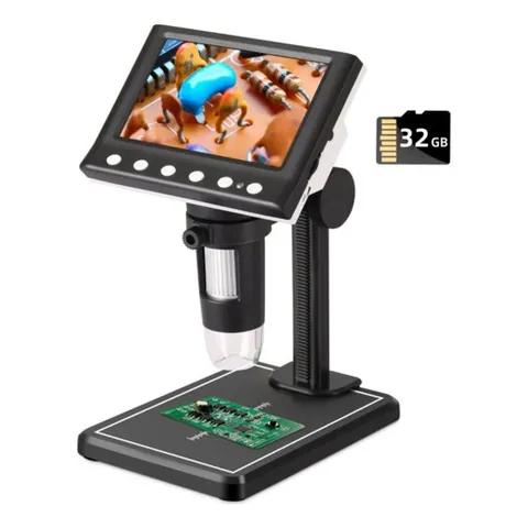 Microscopio Digital Reparación Celulares, Joyas, Monedas * Negro